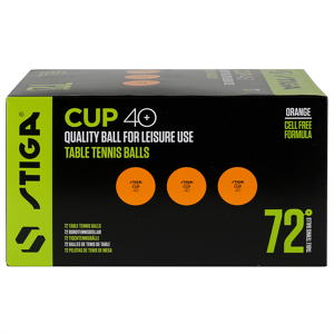 Stiga Ball Cup 40+ Orange 72-pack taille unique mixte