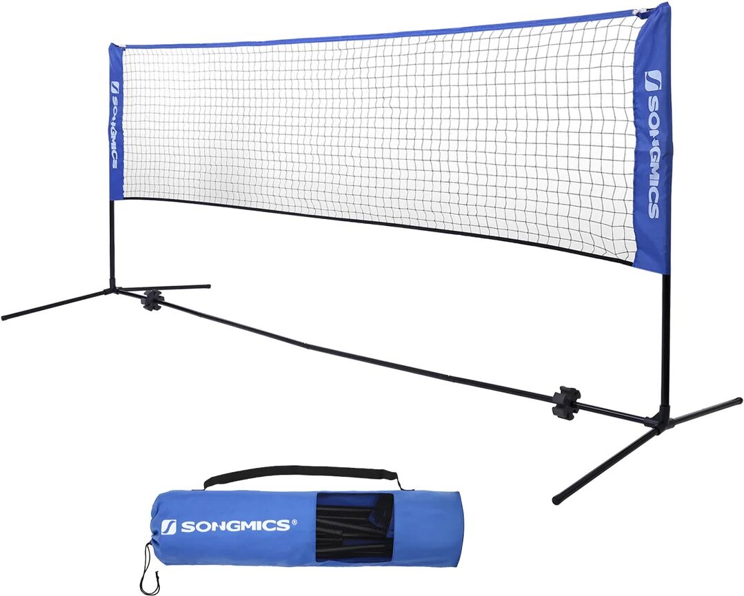 SONGMICS Filet de badminton pliable, Bleu