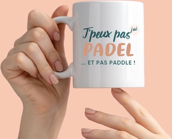 Cadeaux.com Mug personnalisé - J'peux pas j'ai padel