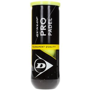 Dunlop Pro Padel 3 Pet - palline da padel Black/Yellow