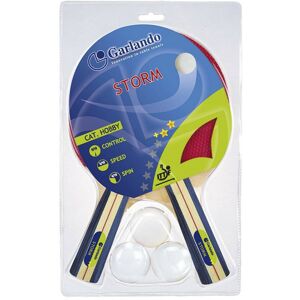 Garlando Set Storm - 2 racchette da ping pong + 3 palline Blue