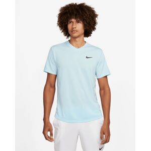 Nike Haut de tennis Court Dri-FIT Victory pour Homme Couleur : Glacier Blue/Lt Armory Blue/Black Taille : L L