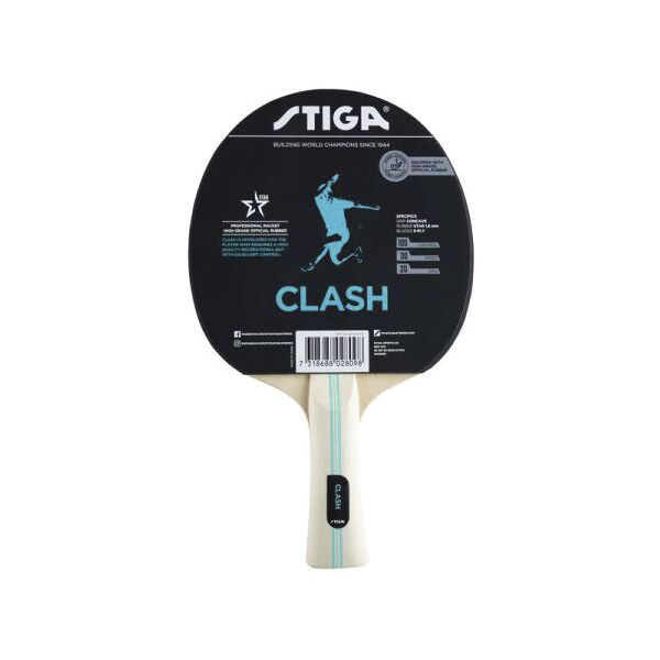 stiga clash (hobby line) - racchetta da ping pong black
