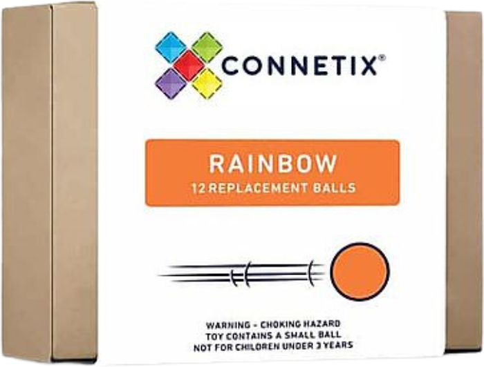 Connetix Palline Arcobaleno in Plastica 12 Pezzi