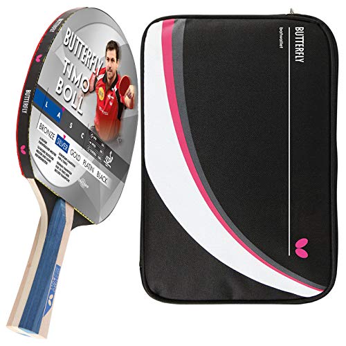 Butterfly Timo Boll Silver tafeltennisbatje + tafeltennishoes, Drive Case 2, tafeltennisbatje, tafeltennis, hobby set