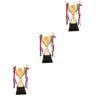 YARNOW 3Pcs Competitietrofee Kindertrofee Cup Award Cup Schooltrofeeën Aangepaste Medailles Grote Trofee Cup Kopjes En Trofeeën Klassieke Trofee Trofeeën En Prijzen Game Trofee Kind