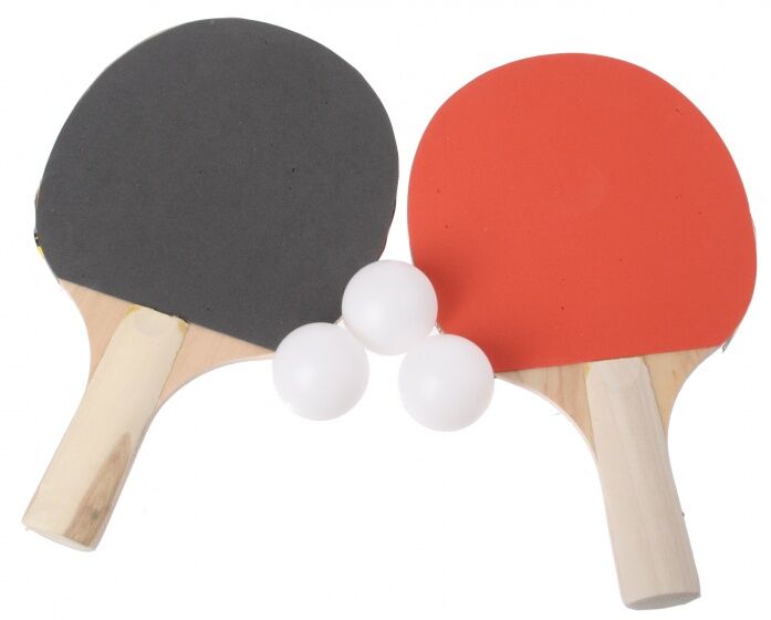 TOM Tafeltennisset 5 delig - Zwart,Rood,Blank