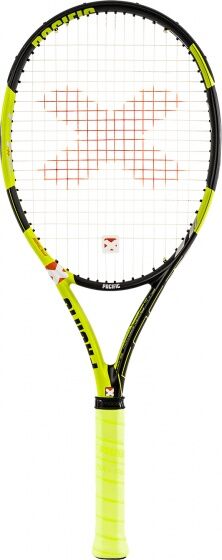 Pacific tennisracket X Fast ULT zwart/geel grip - Zwart,Geel