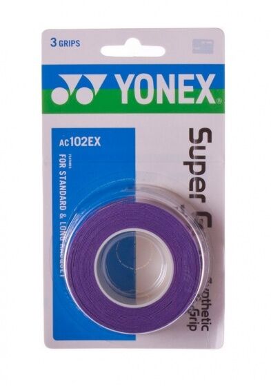 Yonex overgrip Ac102ex 3 stuks paars - Paars