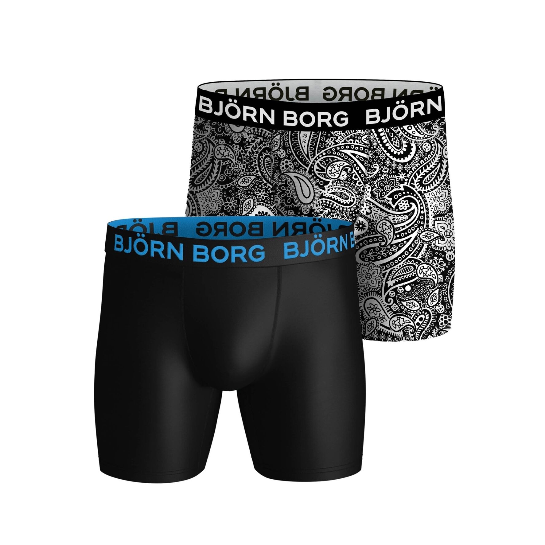 Björn Borg Multi Performance Shorts Black/Print 2-Pack XL