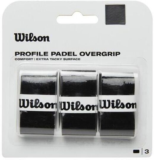 Wilson Profile Padel Overgrip 3-pack Black