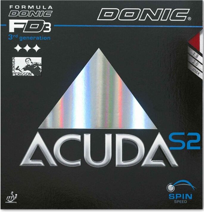 Donic Acuda S2 Svart 1,8 mm