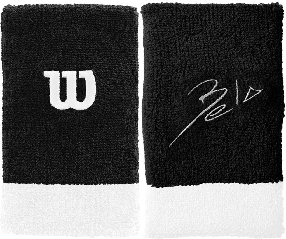 Wilson Bela Extra Wide Wristband Black/White