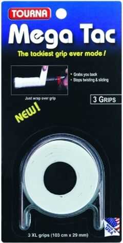 Tourna Grip Mega Tac White 3-pack