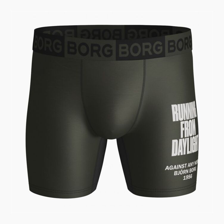 Björn Borg Performance Shorts Placed Text Green S