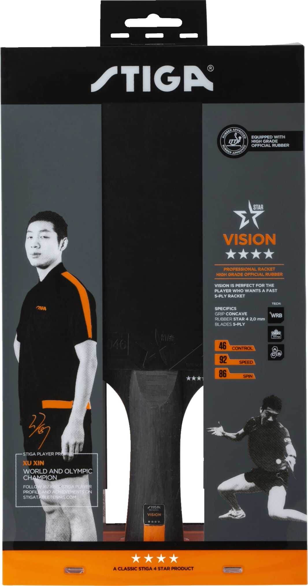 Stiga Vision 4-X, bordtennisracket STD STD