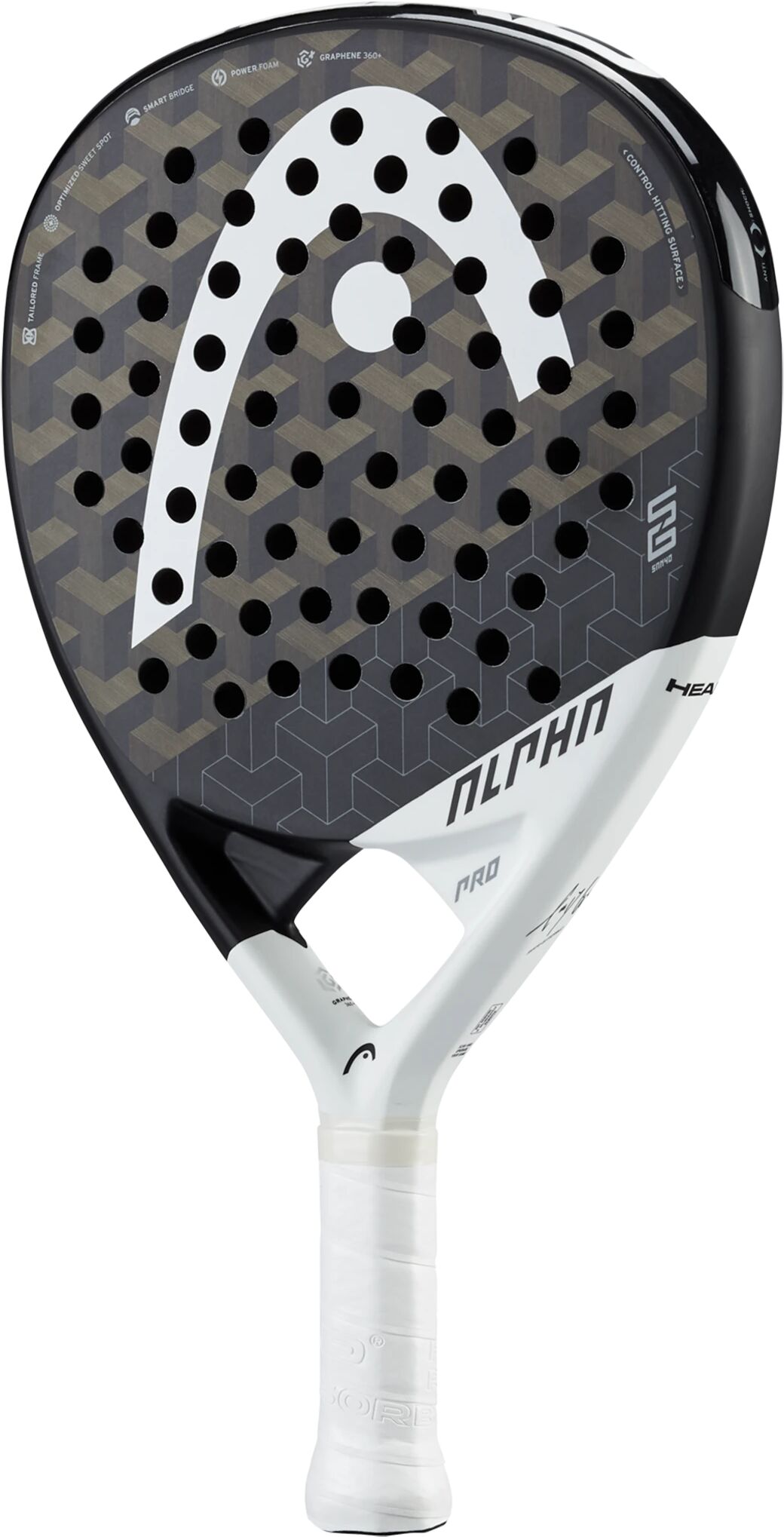 Head Alpha Pro, padelracket One Size BLACK/WHITE