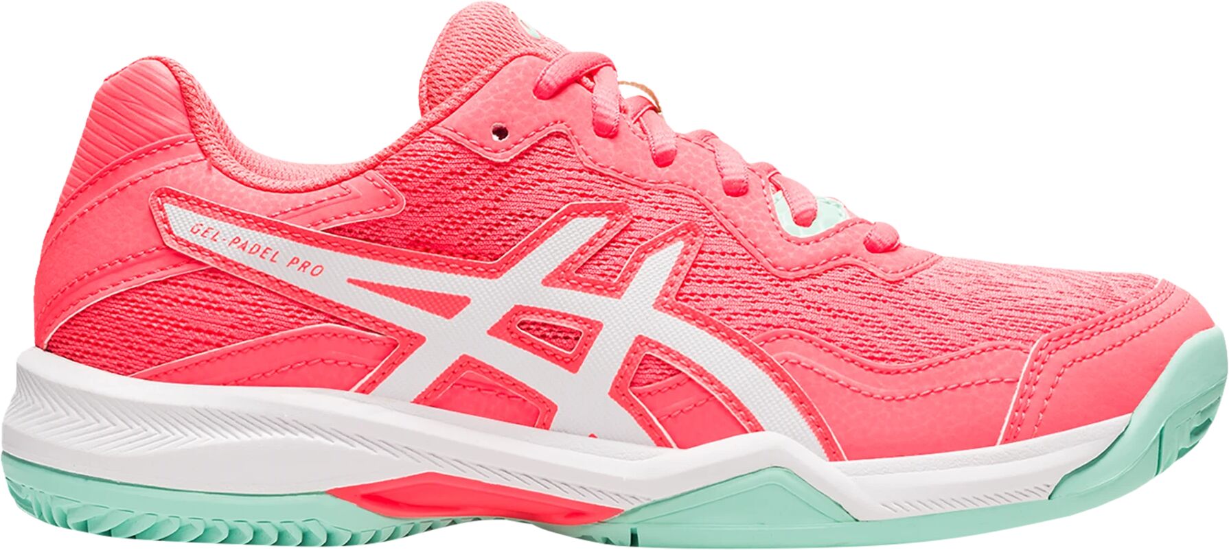 Asics Gel-Padel Pro 4, padelsko Dame 42 BLAZING CORAL/WHITE