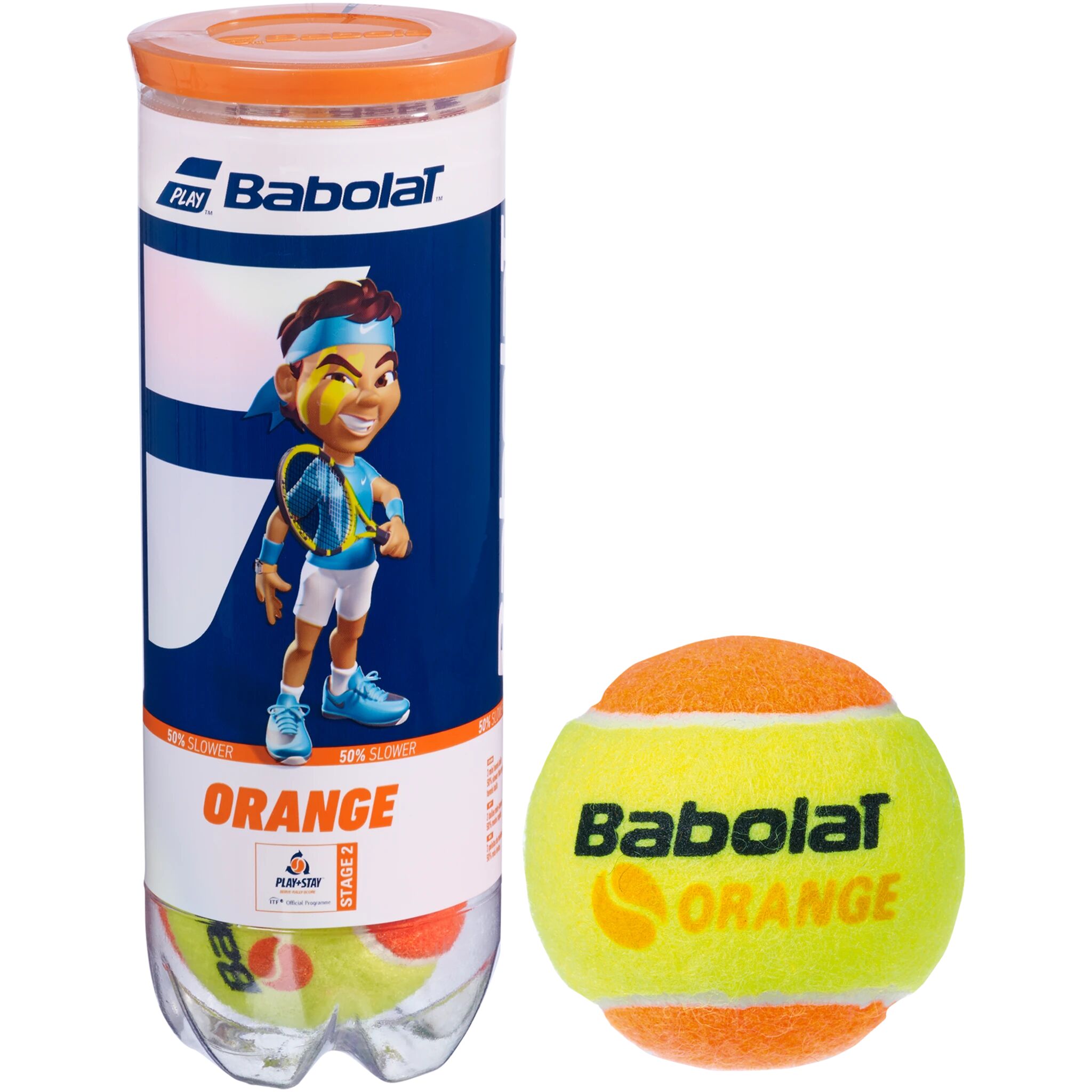 Babolat Orange x 3, tennisball 3-pack STD