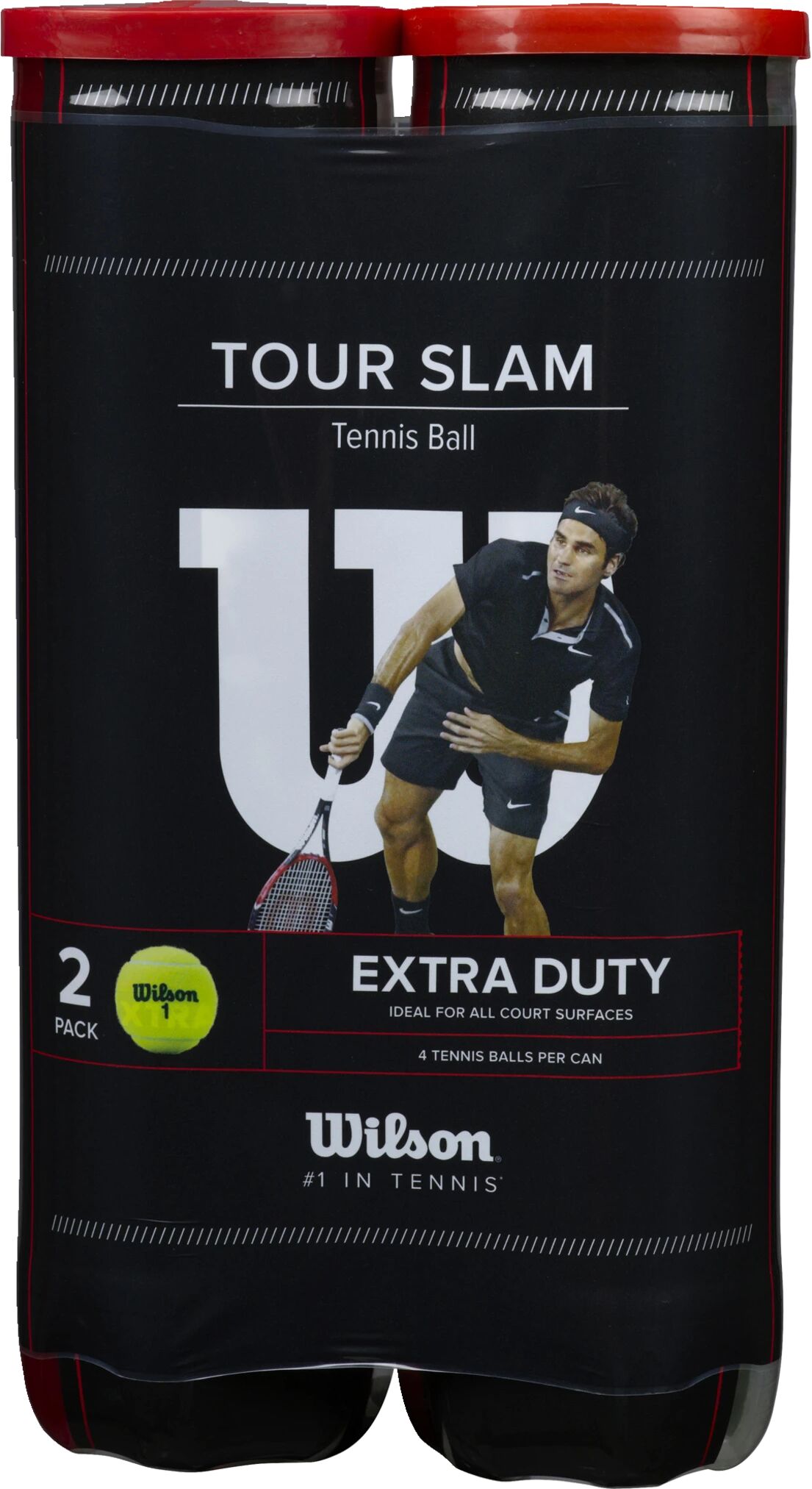 Wilson Tour Slam 2x4, tennisballer STD Yellow