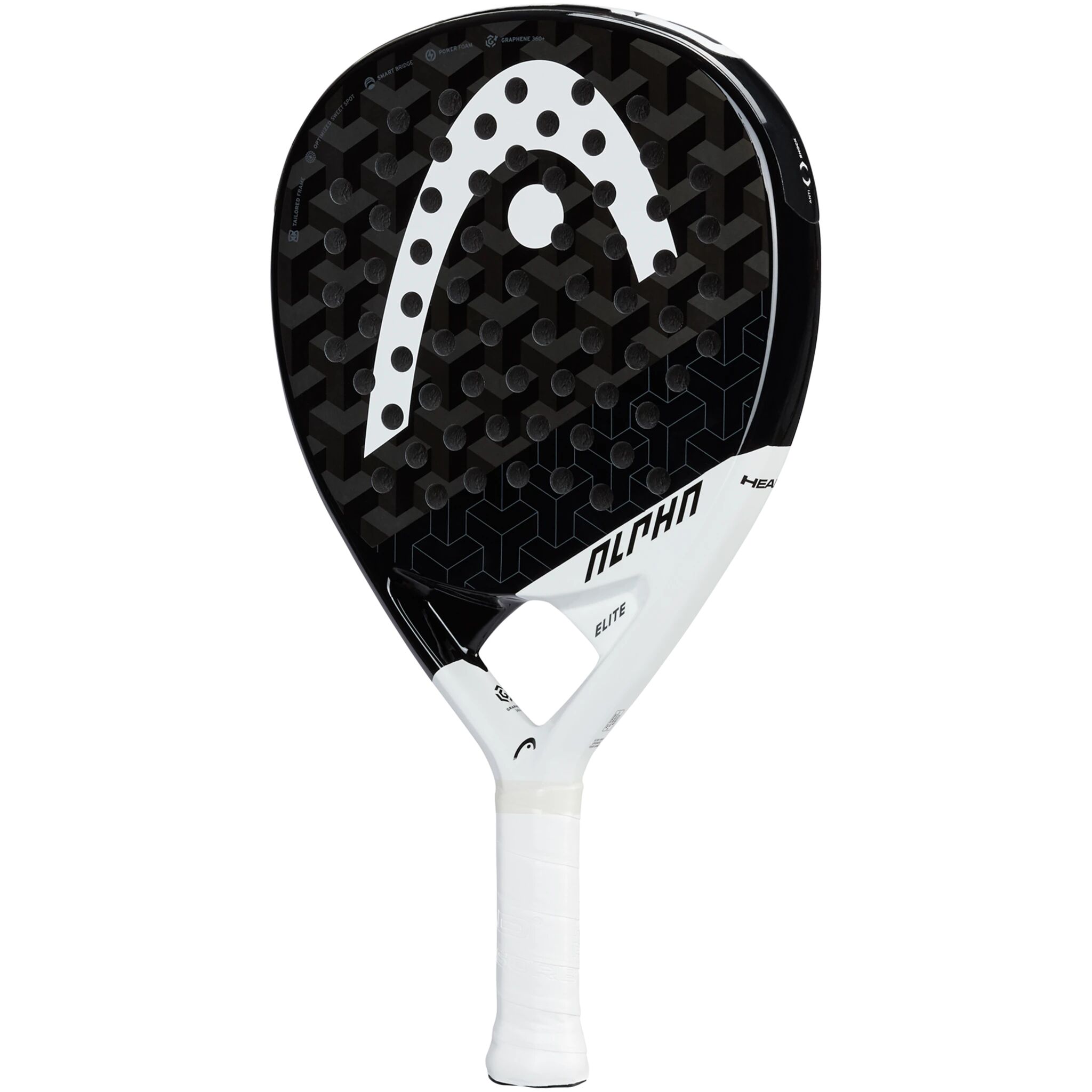 Head Alpha Elite, padelracket One Size BLACK/WHITE