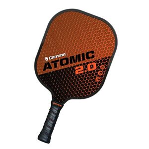GAMMA Sports 2.0 Pickleball Paddle: Mens and Womens Textured Fiberglass Face Pickle-Ball Racquet - Indoor and Outdoor Racket: Atomic Orange, 8 oz, One Size