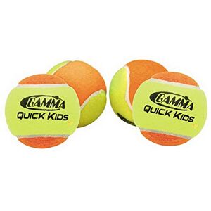 Gamma Sports Kids Training (Transition) Balls, Yellow/Orange, Quick Kids 60, 60-Pack