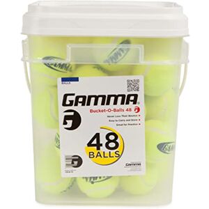 GAMMA Sports Pressureless Tennis-Balls Bucket, Bulk Tennis Balls, Premium Tennis Accessories, Pack of 48