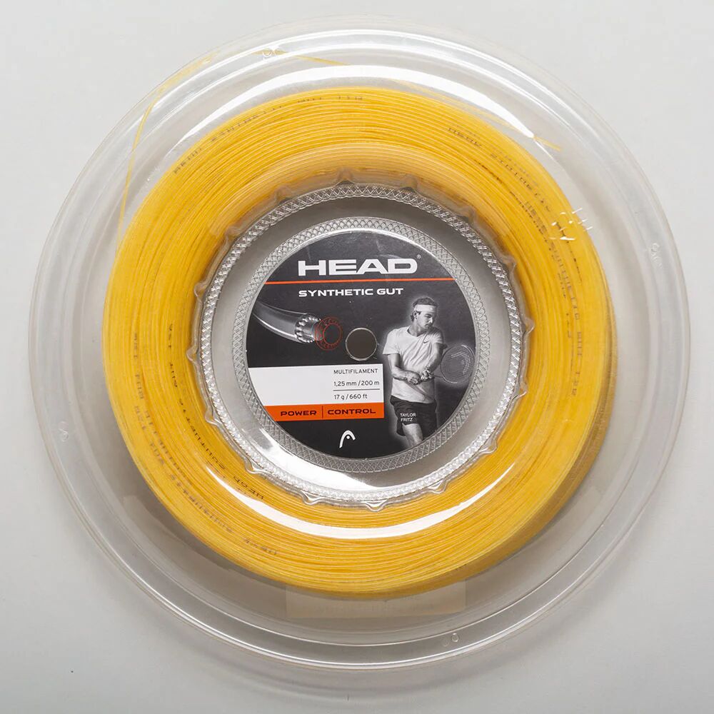 HEAD Synthetic Gut 17 660' Reel Tennis String Reels Gold