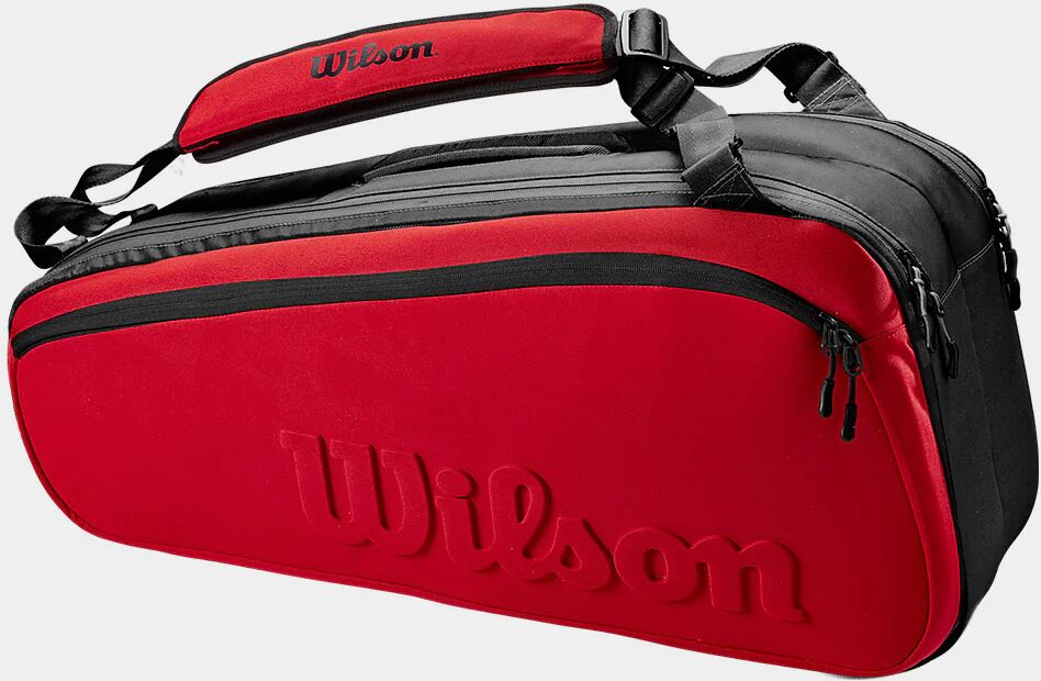 Wilson Super Tour 6 Pack Clash v2 Black/Red Tennis Bags