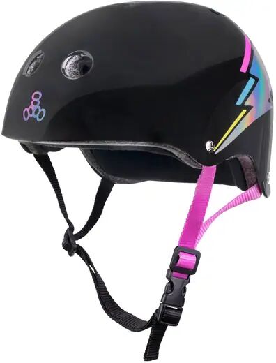 Triple Eight Skate Helm Triple Eight Certified Sweatsaver (Black Hologram)