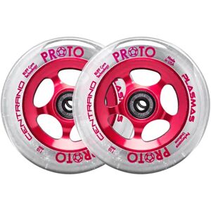 Proto X Centrano Plasmas Stunt Scooter Rollen 2-Pack (110mm - Clear On Red)