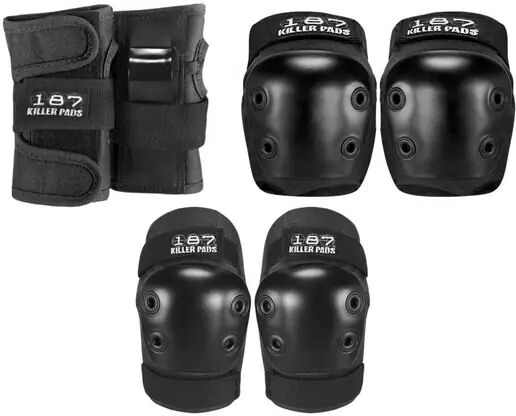 187 Skate Pads 3-Pack 187 Killer (Schwarz)