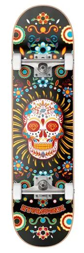 Hydroponic Skateboard Komplettboard Hydroponic Mexican (Black Skull)