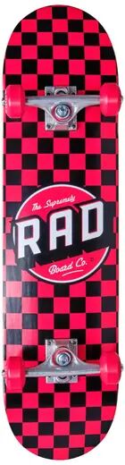 RAD Skateboards Skateboard Komplettboard RAD Checkers (Rot)