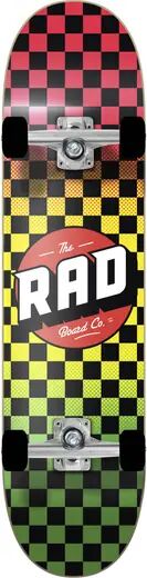 RAD Skateboards Skateboard Komplettboard RAD Checkers (Rasta Fade)