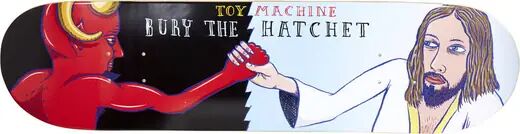 Toy Machine Skateboard Deck Toy Machine Bury The Hatchet (Blau)