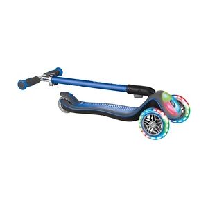 Globber Scooter Elite Deluxe Flash Lights dunkelblau mit Leuchtrollen