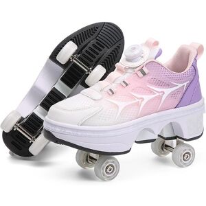 Cumquat Wheel Rampage Schuhe Eisschnelllauf Skating Rollschuhe Zweireihige Popping Deformation Schuhe Rollschuhe Herren Und Damen Rollschuhe