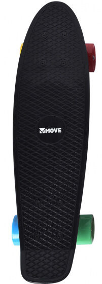 Move skateboard Old School Retro 57,5 cm Aluminium schwarz