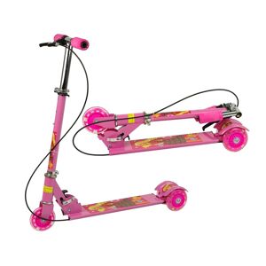 Viking Børnescooter 3 hjul - med håndbremse - maks. vægt 30kg - pink