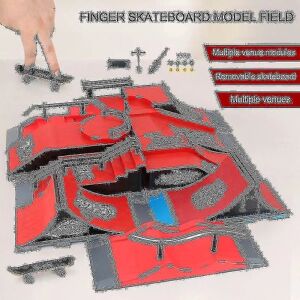 Finger Skateboards Skate Park Ramp Parts Deck Sportsspil til børn D