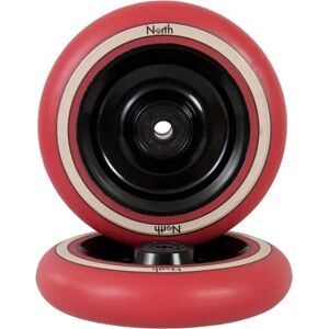 North Scooters North Fullcore G2 Hjul Til Løbehjul 2-Pak (115mm - Black/Red Pu)