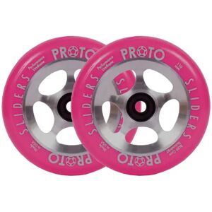 Proto Sliders Starbright Hjul Til Løbehjul 2-Pak (110mm - Pink On Raw)