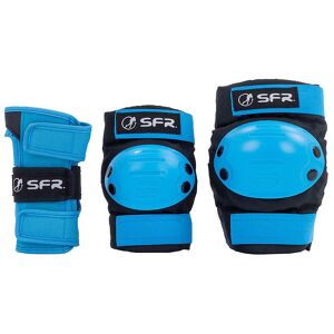 Sfr Beskyttelsessæt - Youth Ramp Triple Pad Set - Sort/blå - Sfr - M - Medium - Beskyttelsesudstyr