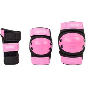 Sfr Beskyttelsessæt - Youth Ramp Triple Pad Set - Sort/pink - Sfr - L - Large - Beskyttelsesudstyr