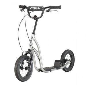 Stiga Air Scooter 12'' Solid Tire Silver Black