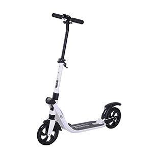 HOMCOM Patinete para Niños de +5 Años Scooter de 2 Ruedas Grandes de 12  Pulgadas con Freno y Manillar Ajustable en Altura Carga Máx. 100 kg  120x52x80-88 cm Rosa