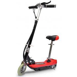 vidaXL Patinete Eléctrico Con Asiento Rojo 120 W