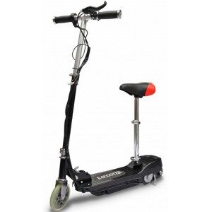 vidaXL Patinete Eléctrico Con Asiento Negro 120 W